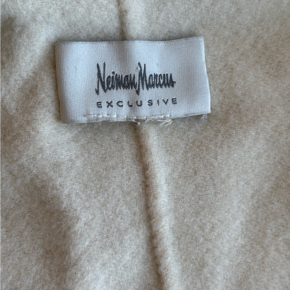 Neiman Marcus Cream Coat - Picture 2 of 2